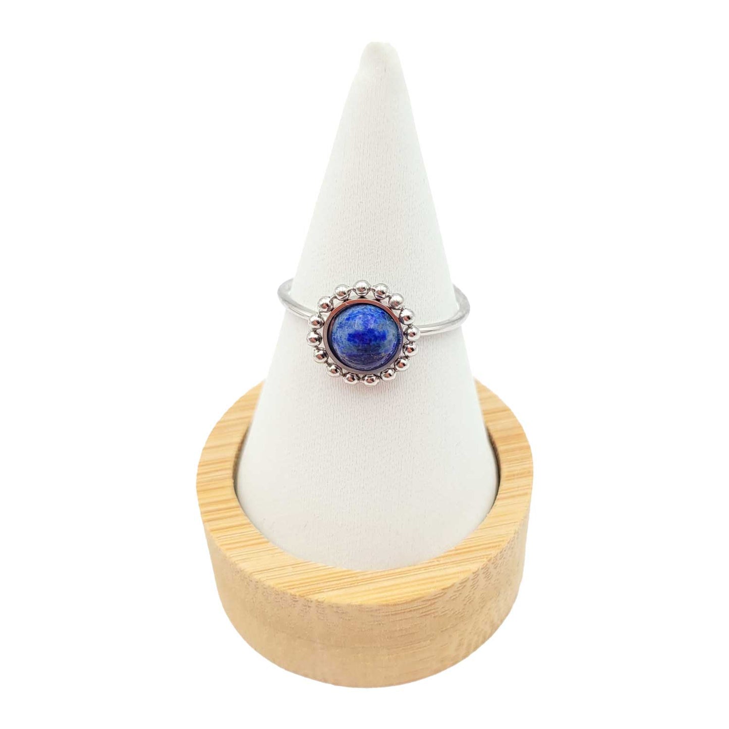 Bague Ninon Lapis-lazuli argenté