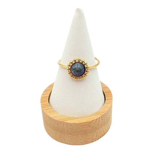 Bague Ninon Lapis-lazuli doré