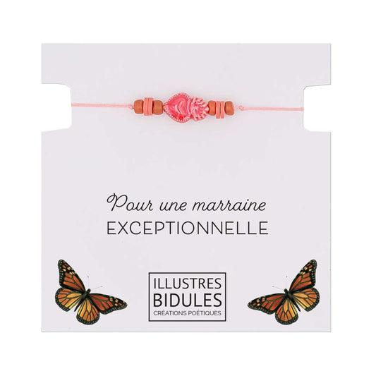 bracelet exvoto bracelet demande de marraine originale bijou cadeau anniversaire marraine bracelet personnalisé made in france