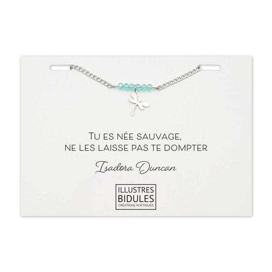 Bracelet à message pour femme forte indépendante émancipée