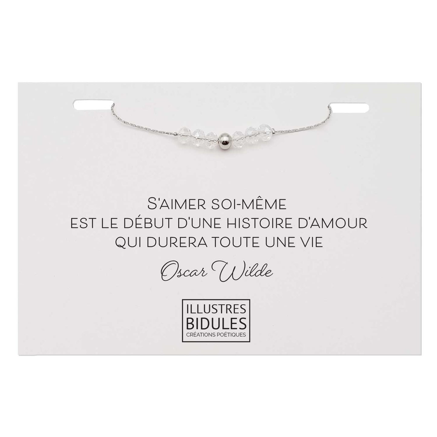 Bracelet Emma cristal - Argenté